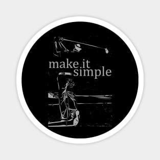 Make It Simple Golf Magnet